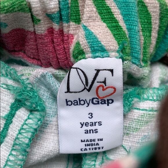 Diane Von Furstenberg DVF FOR BABY GAP Shorts Drawstring Tropical 6M - Picture 5 of 6